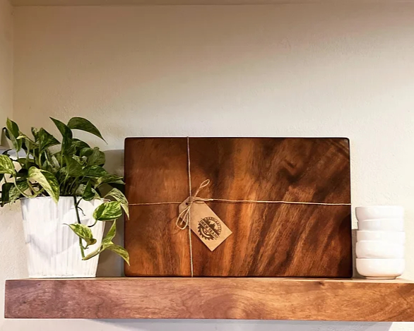Custom wood boards in the Studio37 workshop