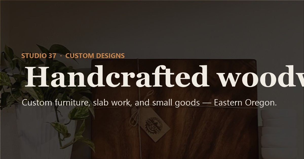 Studio37 Custom Designs online storefront